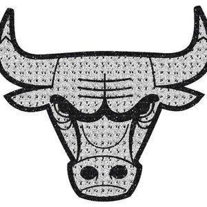 NBA Chicago Bulls Bling Emblem Adhesive Decal